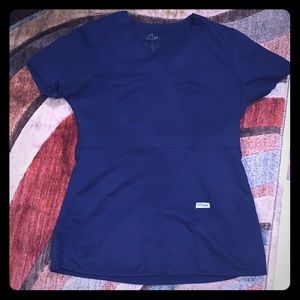 GREY’S ANATOMY Navy Blue Scrub Top